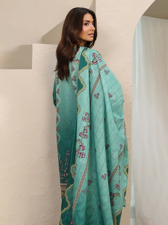 RAQS Digital Printed Khaddar Unstitched Collection'26 (D-08)