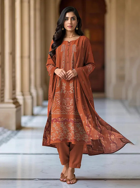 RASHk by Sobia Waseem Embroidered Dhanak Collection 2025 (D-03)