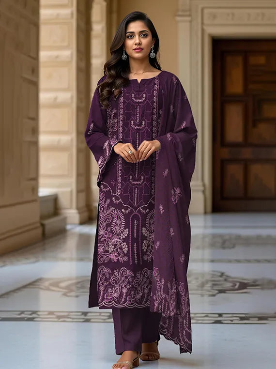 RASHk by Sobia Waseem Embroidered Dhanak Collection 2025 (D-04)