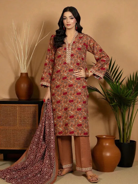 RIDHAM by Gul Ahmed Printed Khaddar Collection 2025 (WNS-52063)