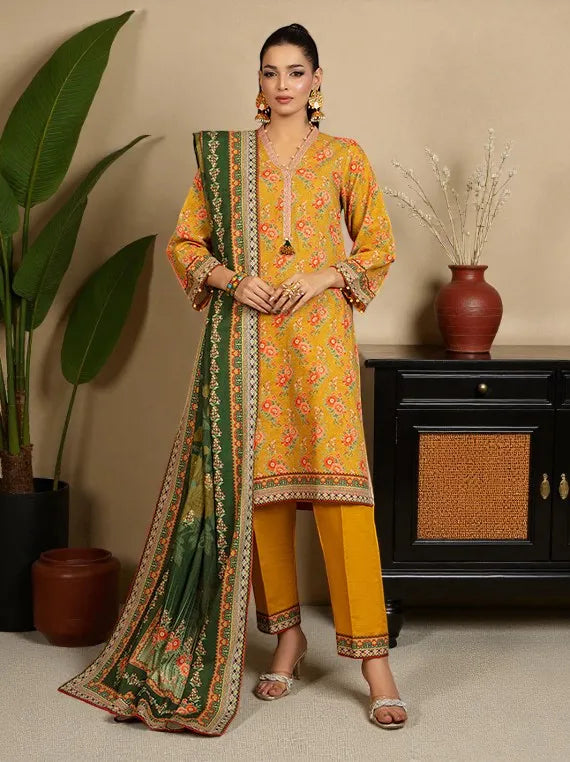 RIDHAM by Gul Ahmed Printed Khaddar Collection 2025 (WNS-52068)