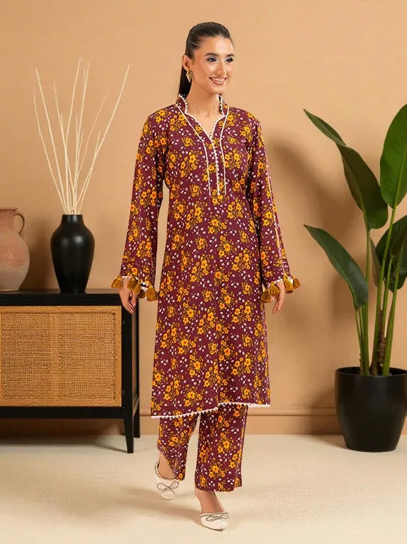 RIDHAM by Gul Ahmed Printed Khaddar Collection 2025 (WNST-52009)