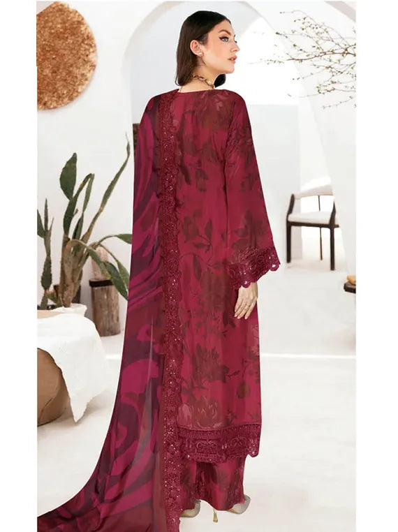 RIWAJ by Ramhsa Embroidered Raw Silk Collection 2026 (J-610)