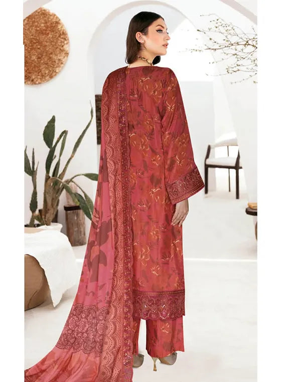 RIWAJ by Ramhsa Embroidered Raw Silk Collection 2026 (J-612)