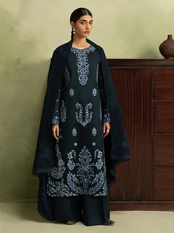 RajBari Winter Unstitched Embroidered Peach Collection'26 (D-05)