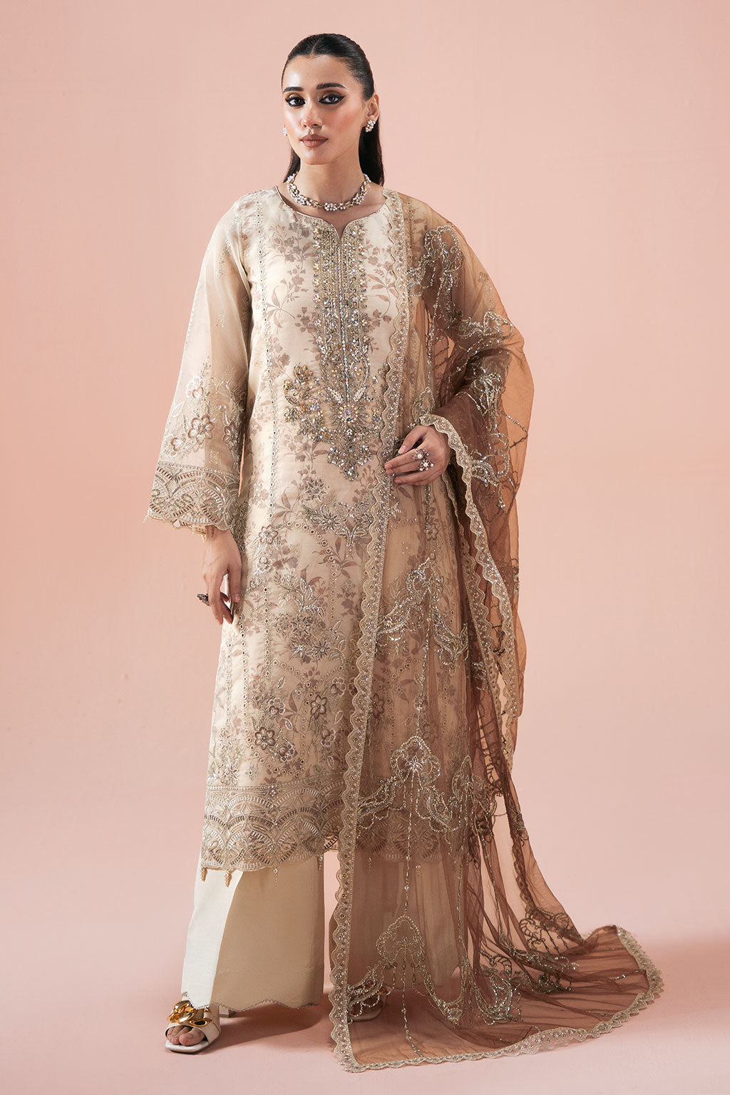 Ramsha Fancy Embroidered Chiffon Collection 2026 (PS-102)