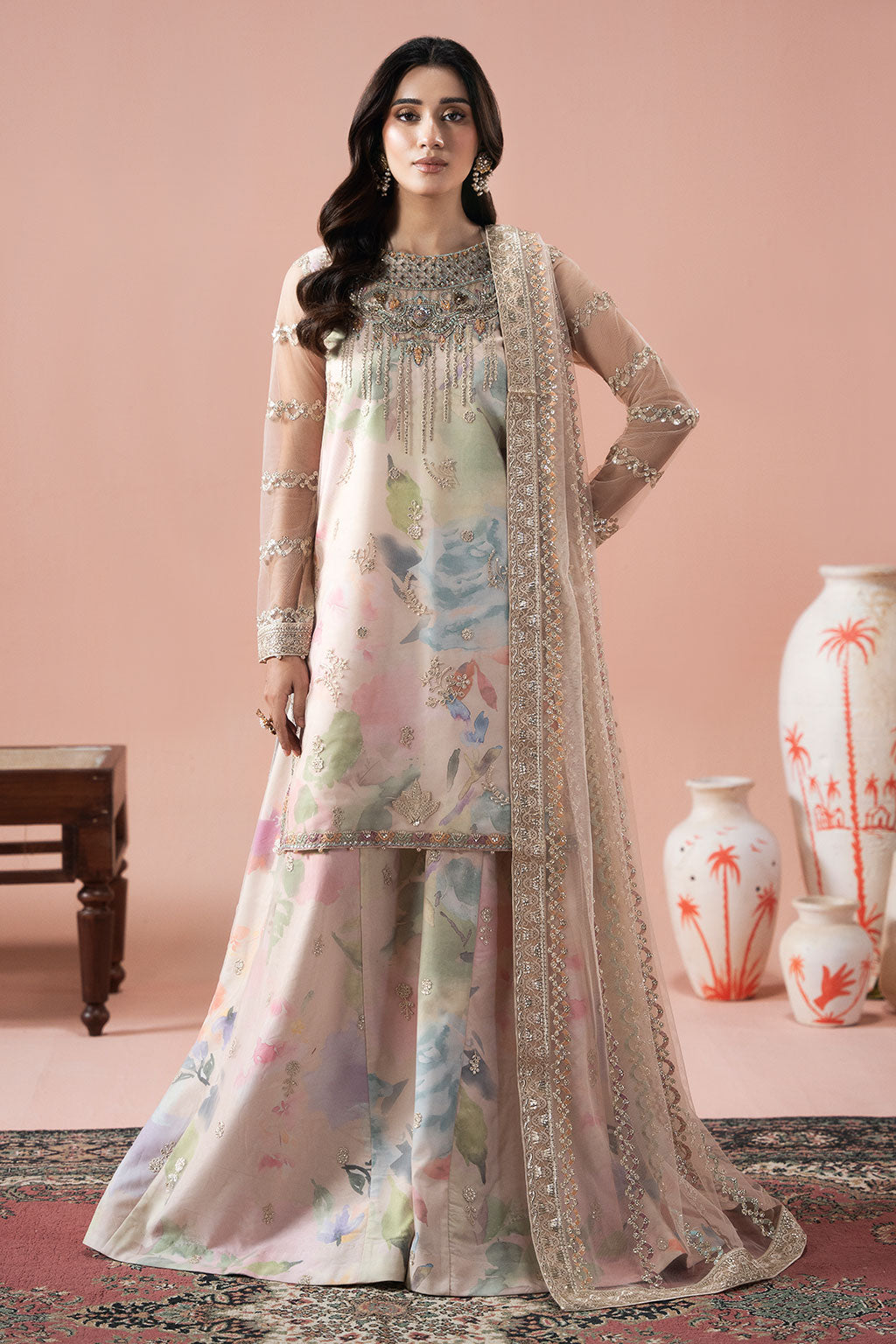 Ramsha Fancy Embroidered Chiffon Collection 2026 (PS-105)