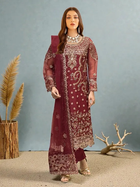 Ramsha Festive Organza Collection 2026 Vol-W566 (D-06)