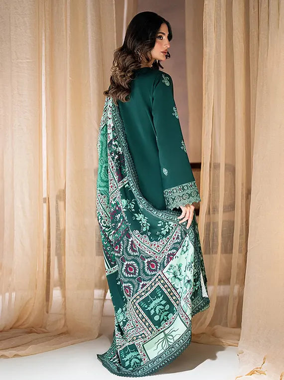 Rangrez by Coral Unstitched Embroidered Linen Collection'26 (D-01)