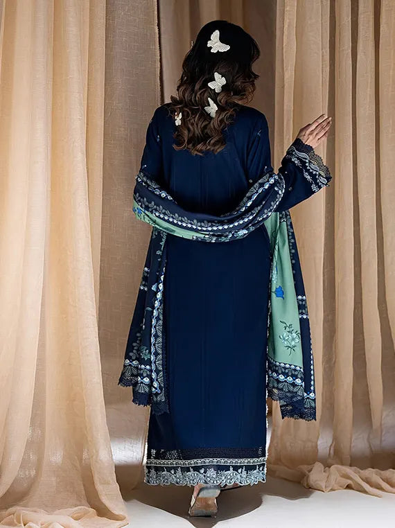 Rangrez by Coral Unstitched Embroidered Linen Collection'26 (D-04)