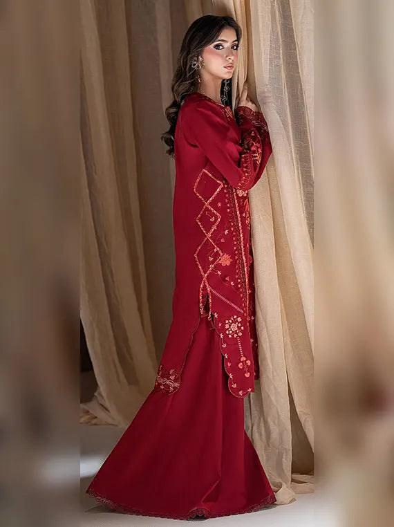 Rangrez by Coral Unstitched Embroidered Linen Collection'26 (D-05)