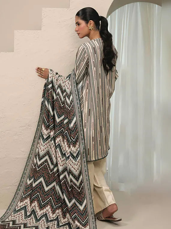 Raqs Unstitched Printed Khaddar Collection'26 Vol-04 (D-01)