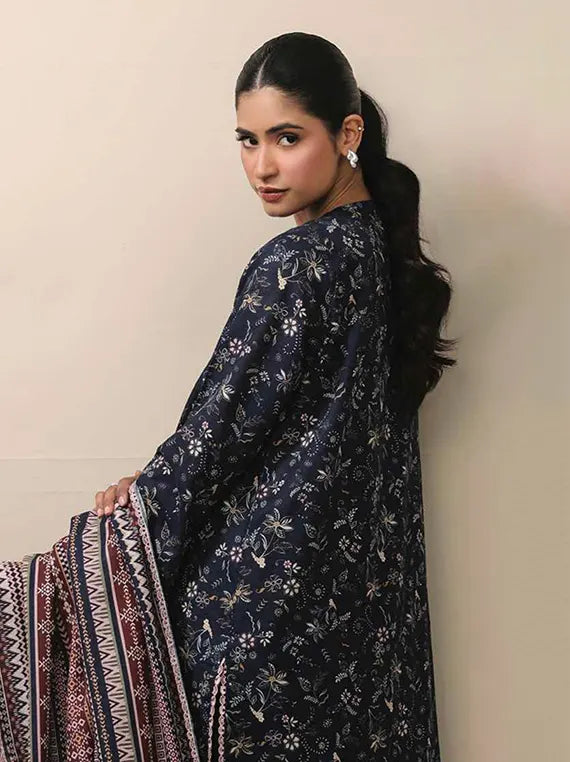 Raqs Unstitched Printed Khaddar Collection'26 Vol-04 (D-02)