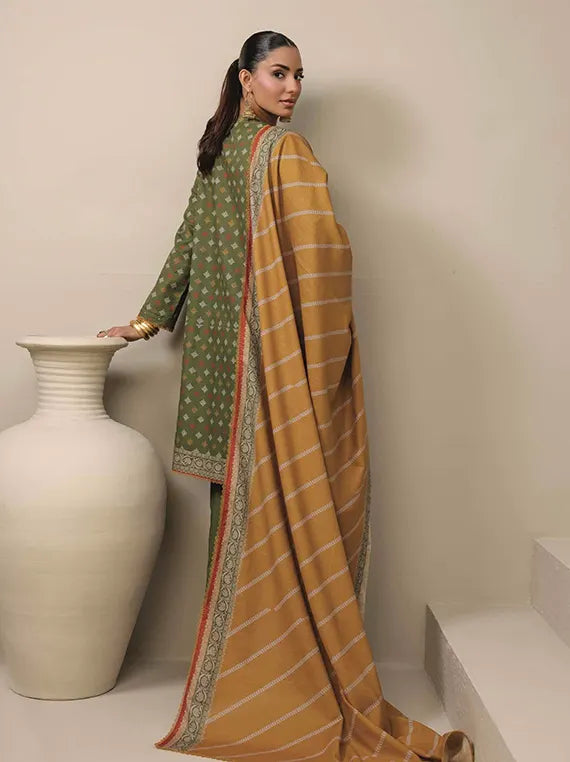 Raqs Unstitched Printed Khaddar Collection'26 Vol-04 (D-03)
