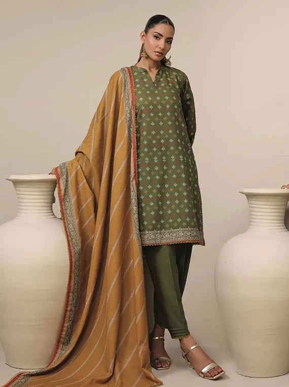 Raqs Unstitched Printed Khaddar Collection'26 Vol-04 (D-03)