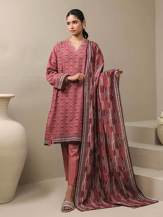 Raqs Unstitched Printed Khaddar Collection'26 Vol-04 (D-06)