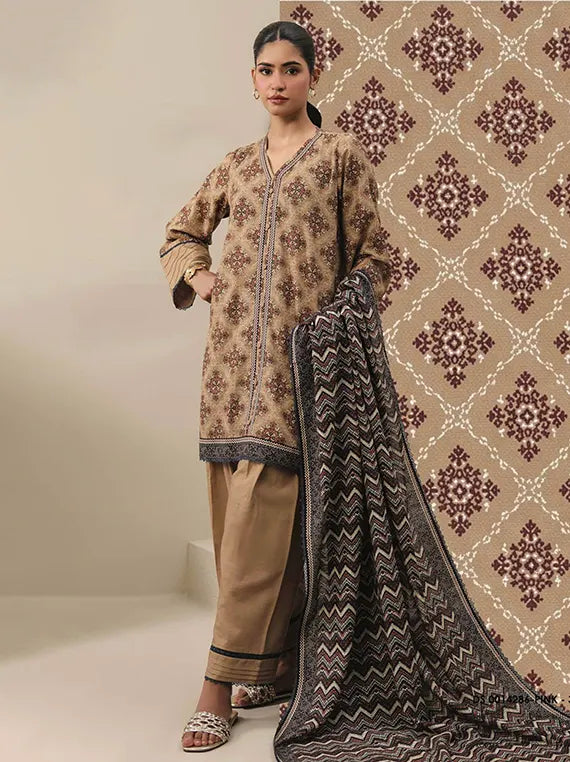 Raqs Unstitched Printed Khaddar Collection'26 Vol-04 (D-08)