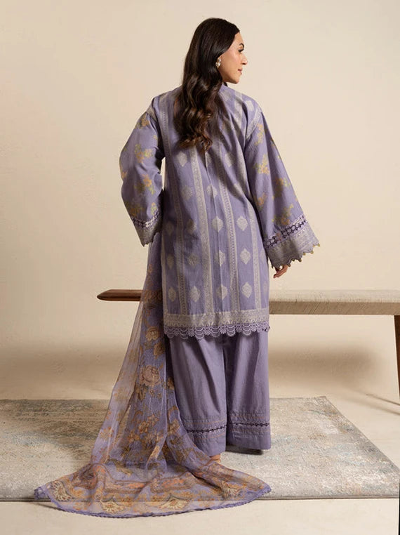 Ready To Stitch by Alkaram Summer Lawn Collection 2026 (CAJ-06-26-Purple)