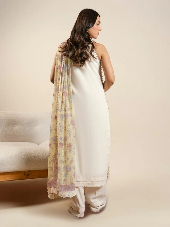 Ready To Stitch by Alkaram Summer Lawn Collection 2026 (CAW-02-26-Off White)