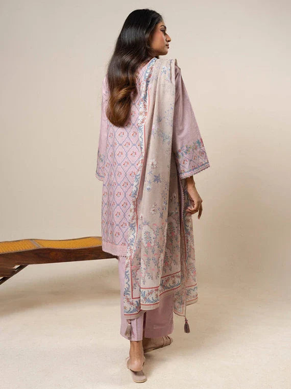 Ready To Stitch by Alkaram Summer Lawn Collection 2026 (EC40-26-Pink)