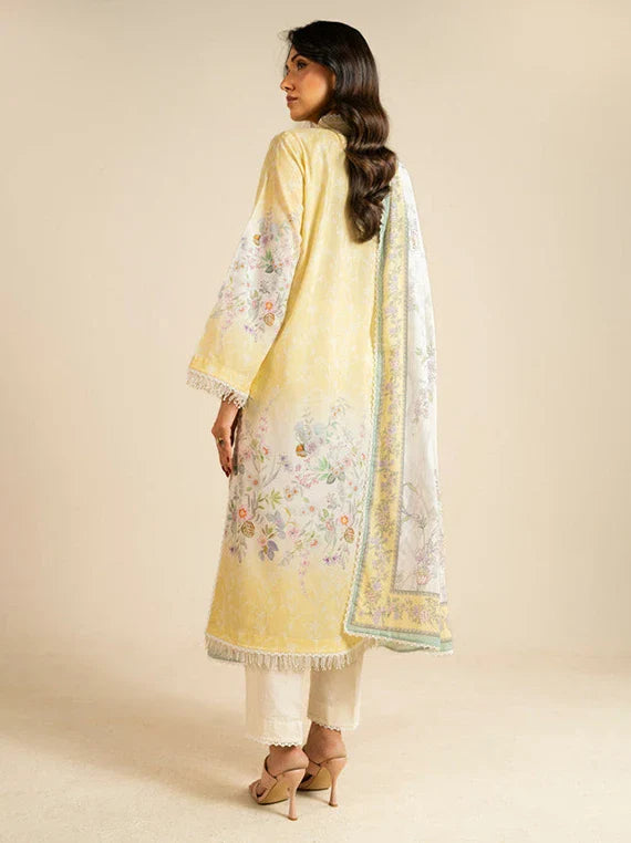 Ready To Stitch by Alkaram Summer Lawn Collection 2026 (EC41-26-Yellow)