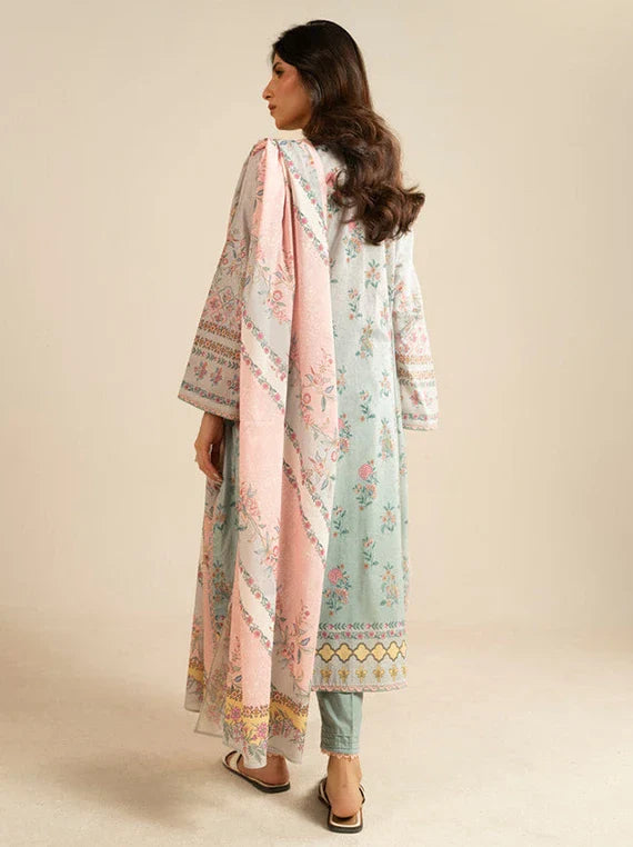 Ready To Stitch by Alkaram Summer Lawn Collection 2026 (EC42-26-Light Blue)