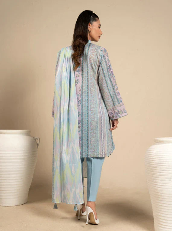 Ready To Stitch by Alkaram Summer Lawn Collection 2026 (EC45-26-Blue)