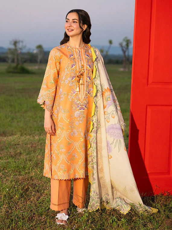 Ready To Stitch by Alkaram Summer Lawn Collection 2026 (EC85-26-Peach)