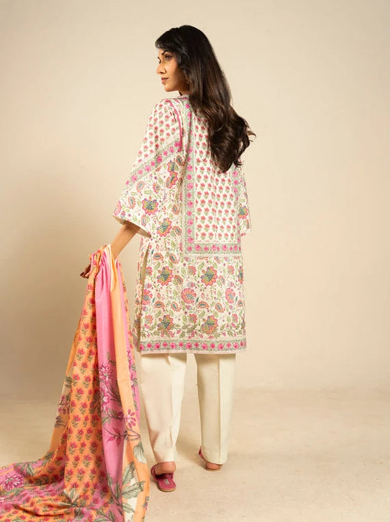 Ready To Stitch by Alkaram Summer Lawn Collection 2026 (EC99-26-Pink)