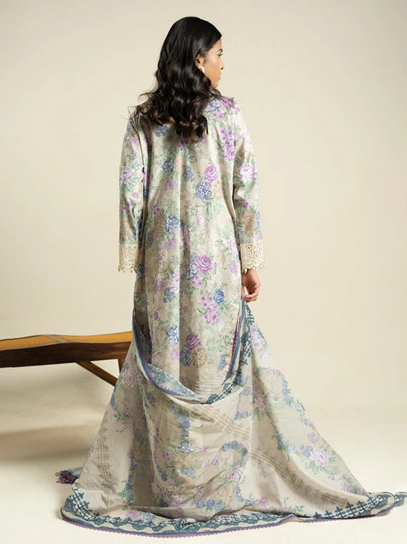 Ready To Stitch by Alkaram Summer Lawn Collection 2026 (EF07-26-Beige)