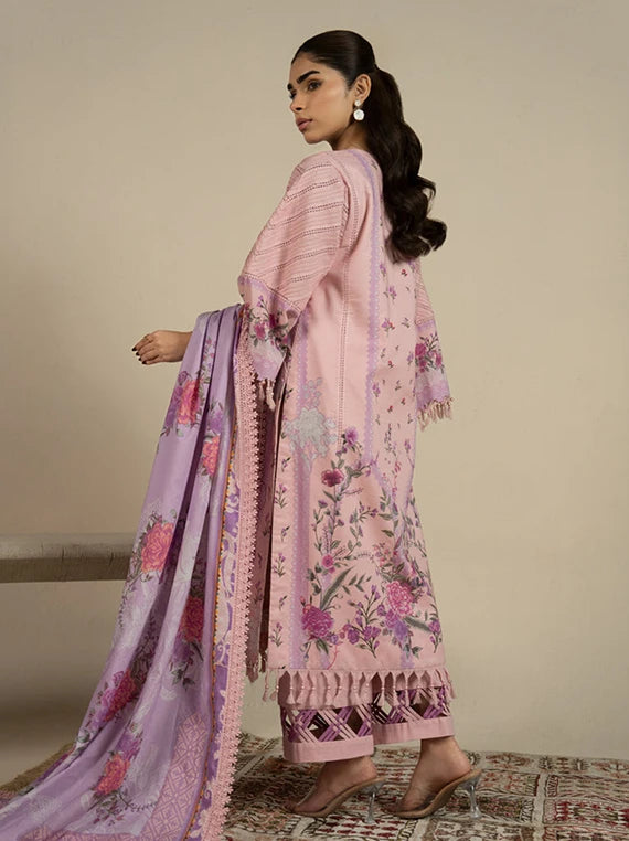 Ready To Stitch by Alkaram Summer Lawn Collection 2026 (EF08-26-Light Pink)