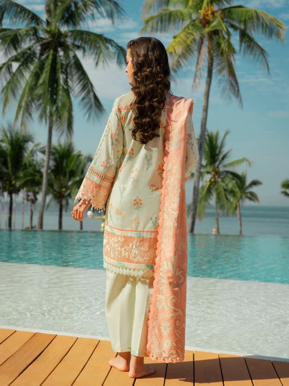 Ready To Stitch by Alkaram Summer Lawn Collection 2026 (EF10-26-Cream)