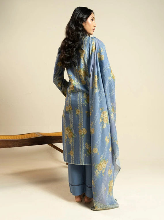 Ready To Stitch by Alkaram Summer Lawn Collection 2026 (EF21-26-Blue)
