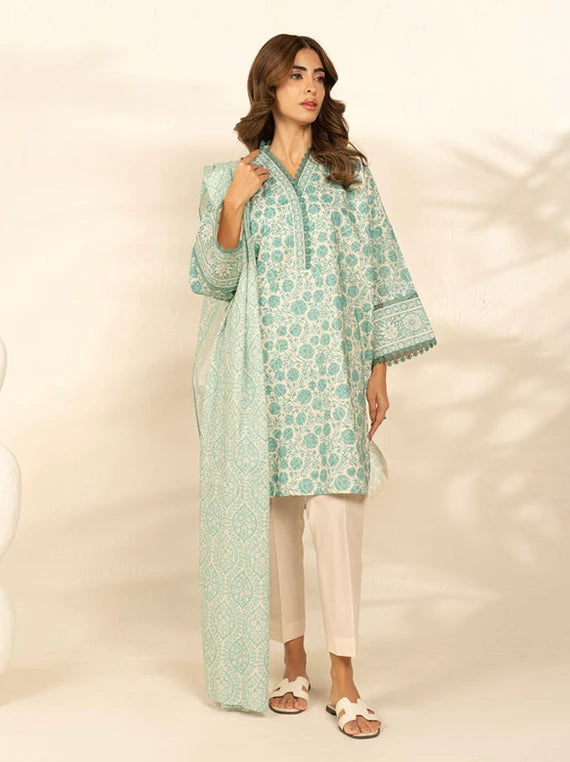 Ready To Stitch by Alkaram Summer Lawn Collection 2026 (MS-148.1-26-Cream)