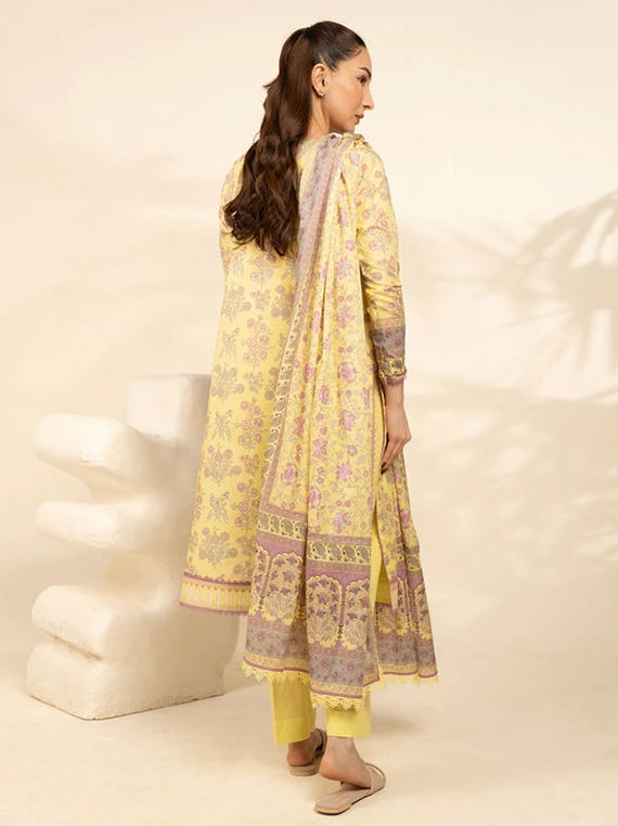Ready To Stitch by Alkaram Summer Lawn Collection 2026 (MS-150.1-26-Yellow)