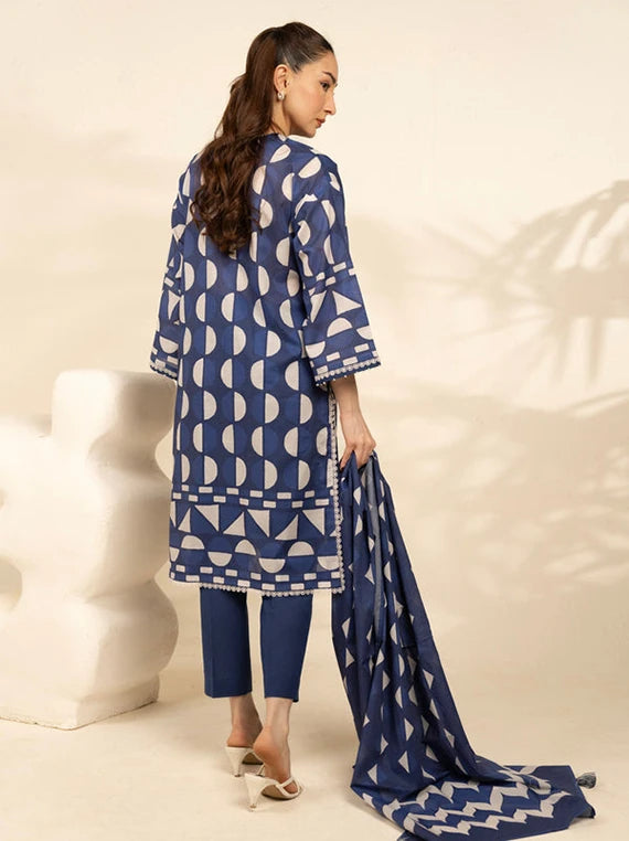 Ready To Stitch by Alkaram Summer Lawn Collection 2026 (MS-180-26-Blue)