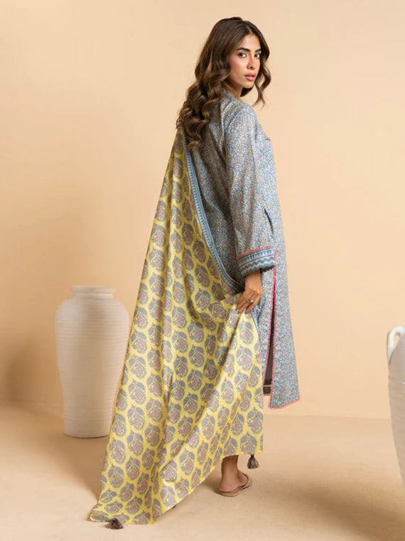 Ready To Stitch by Alkaram Summer Lawn Collection 2026 (SS-60.1-25-3-Grey)