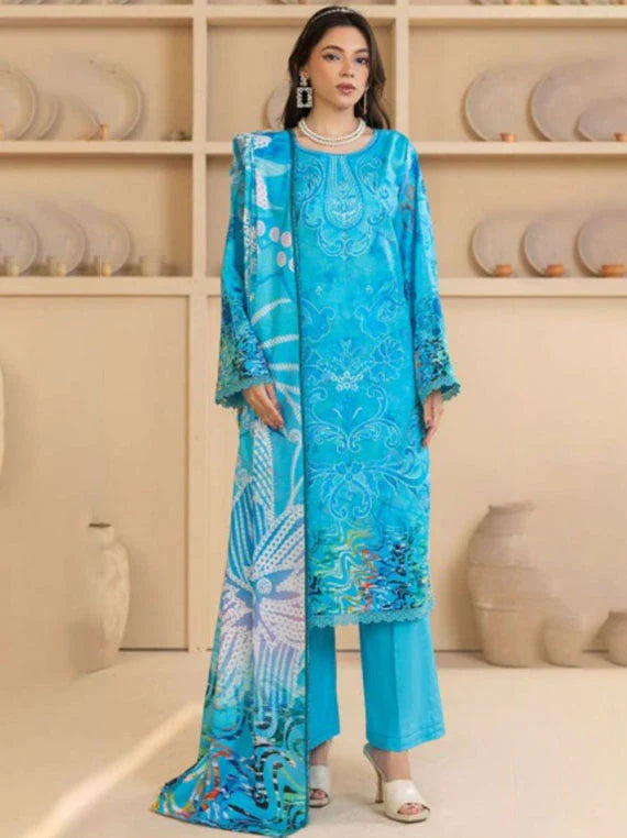 Rewayat E Lawn Embroidered Collection 2026 Vol-3LA (D-03)