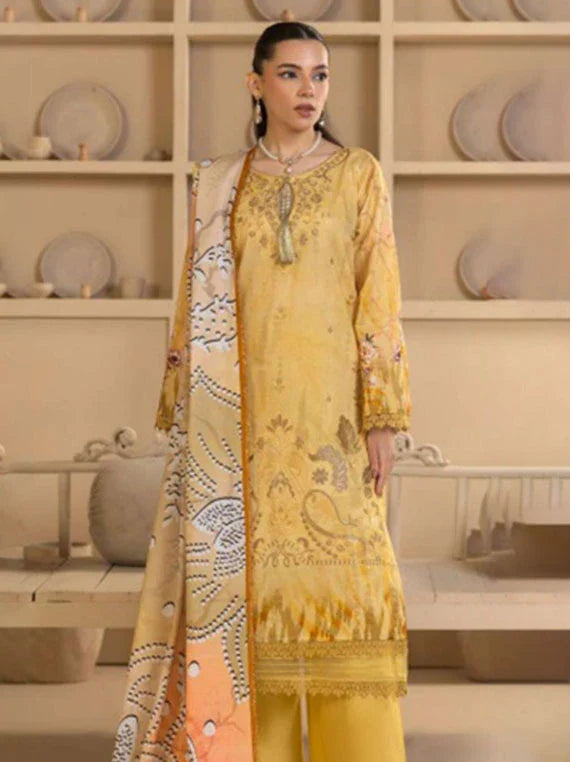 Rewayat E Lawn Embroidered Collection 2026 Vol-3LA (D-07)