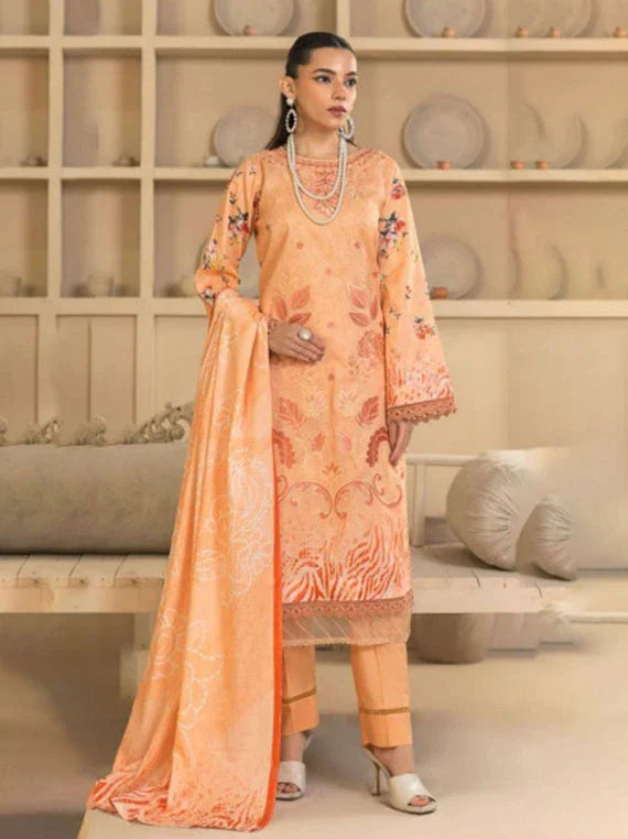 Rewayat E Lawn Embroidered Collection 2026 Vol-3LA (D-08)