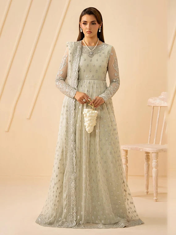 Riwayat by ZARIF Embroidered Net Collection 2026 (RC-01 ATASH)