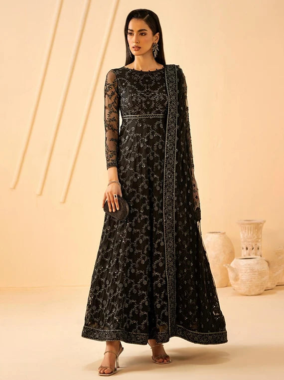 Riwayat by ZARIF Embroidered Net Collection 2026 (RC-03 QATIM)