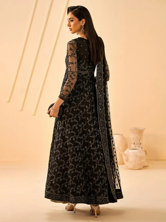 Riwayat by ZARIF Embroidered Net Collection 2026 (RC-03 QATIM)