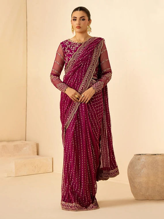 Riwayat by ZARIF Embroidered Net Collection 2026 (RC-05 SADAA)