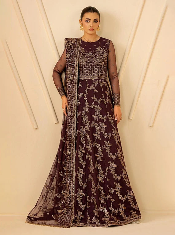 Riwayat by ZARIF Embroidered Net Collection 2026 (RC-07 BAZM)