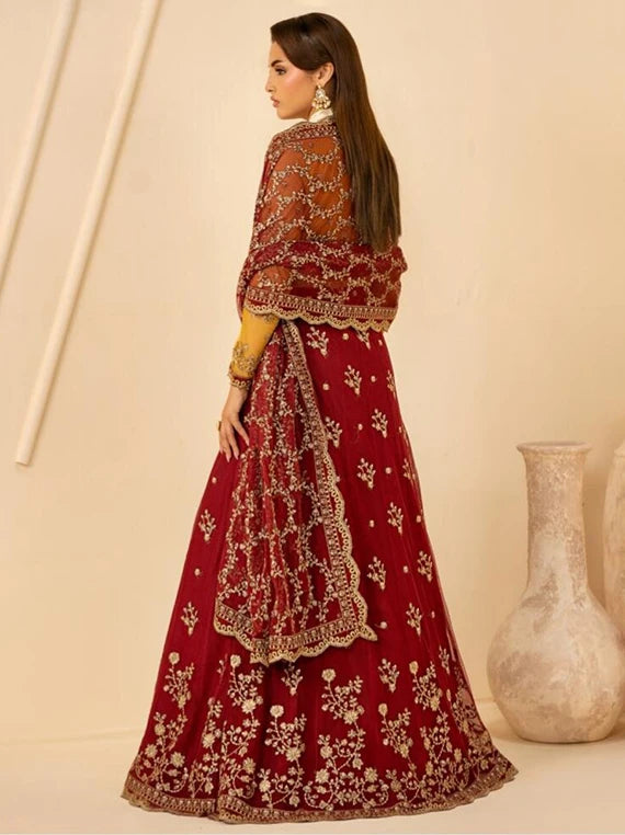 Riwayat by ZARIF Embroidered Net Collection 2026 (RC-08 ASTRA)