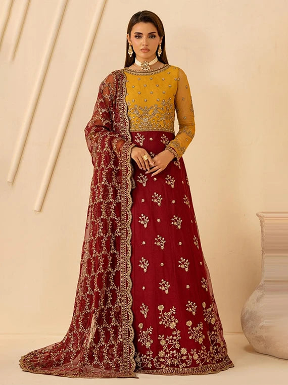 Riwayat by ZARIF Embroidered Net Collection 2026 (RC-08 ASTRA)