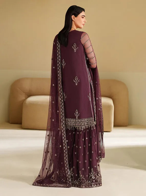 Roohi by ZARIF Embroidered Net Collection 2025 (ZRF-RFE-01)