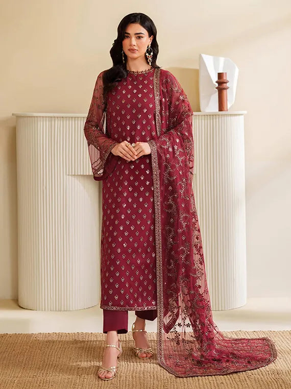 Roohi by ZARIF Embroidered Net Collection 2025 (ZRF-RFE-03)