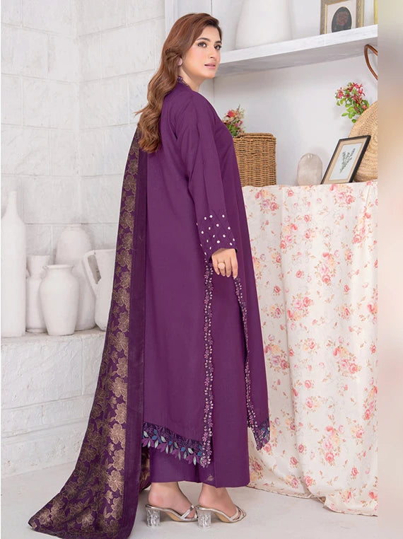 Roop by Riaz Arts Peach Wool Unstitched Collection 2026 (D-03)